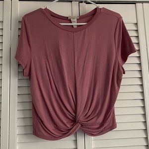 Pink top, size: large, goes well with denim